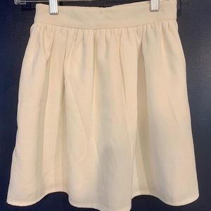 TOBI Ivory A-Line Skirt XS